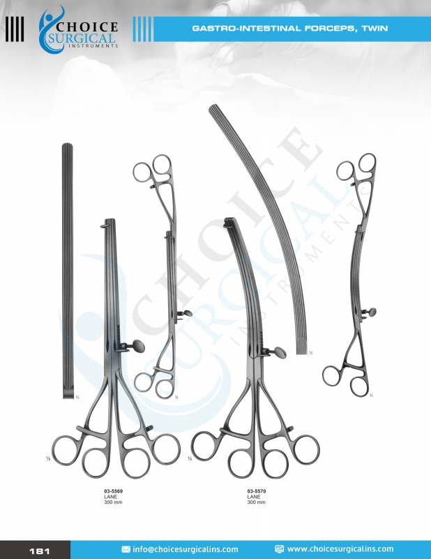 Forceps, Intestinals Clamps, Specula, Biopsy Forceps, Anuscopes Gall Duct